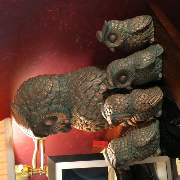 Barbara King 5 Piece Momma Owl & 4 Owlets Collection - Indoor/Outdoor - Picture 2 of 15